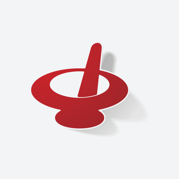 不干胶纸产品写实元素设计插图深盘图片下载