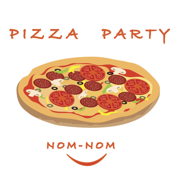 图片配开胃披萨配题词披萨派对图片下载