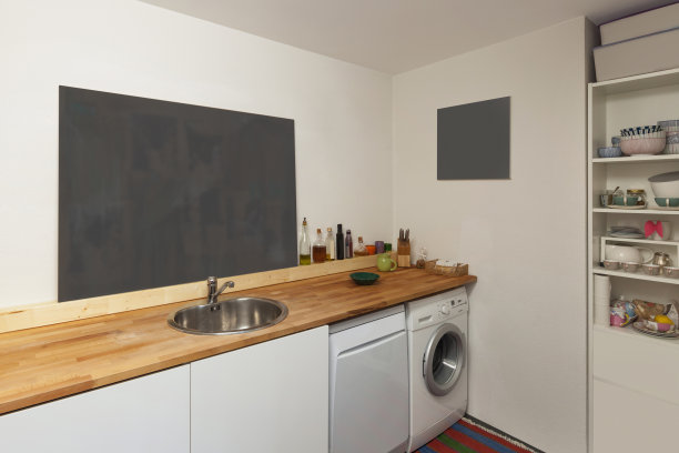 内饰，洗衣机和洗碗机图片下载
