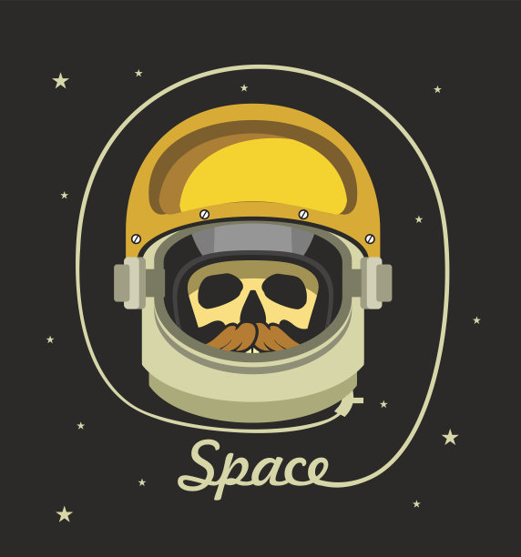 宇航员头盔和一个死人图片下载