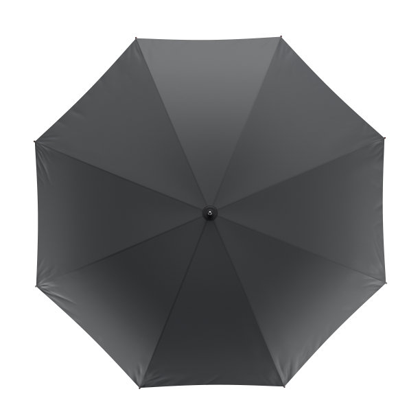 黑色的伞孤立在白色的背景上。3 d演示。图片下载