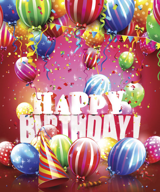 生日快乐的海报图片下载