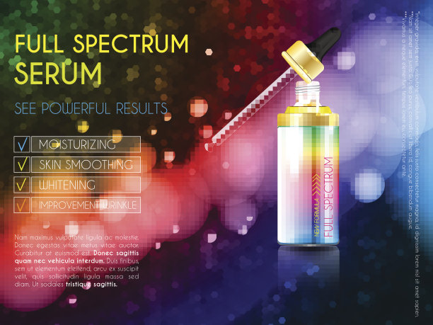 皮肤精华爽肤水模板，玻璃滴瓶图片下载