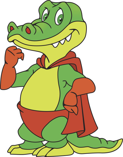 穿雨衣的鳄鱼图片下载