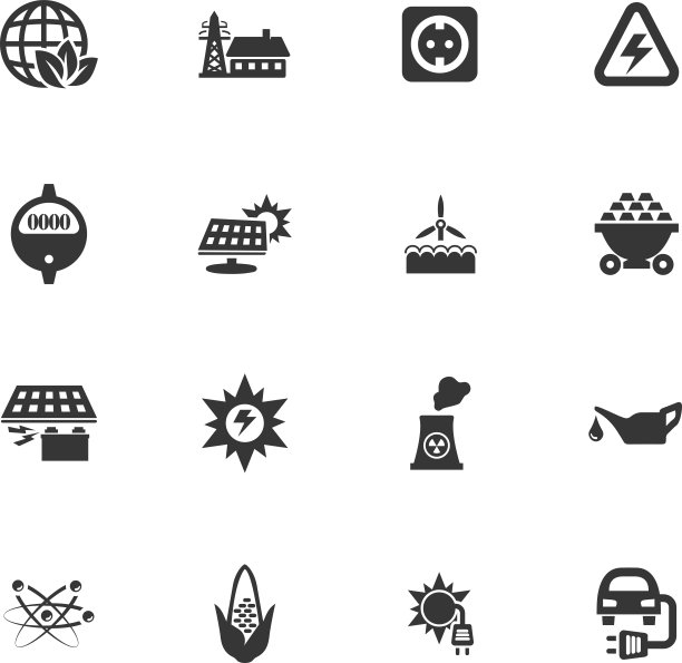 生物燃料行业图标合集图片下载