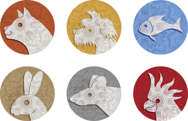 一套图标与动物宠物店图片下载