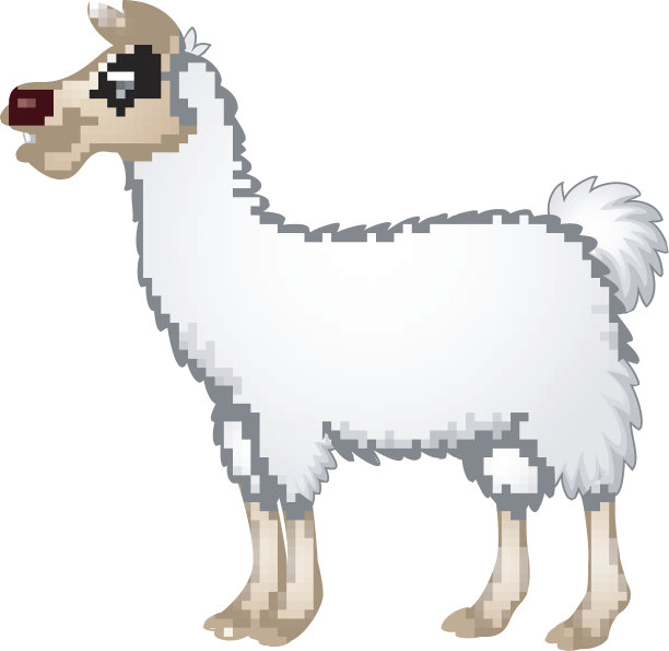 卡通可爱的羊驼图片下载