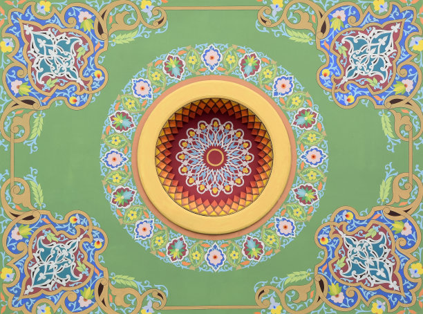 伊斯兰教的东方彩色图案。图片下载