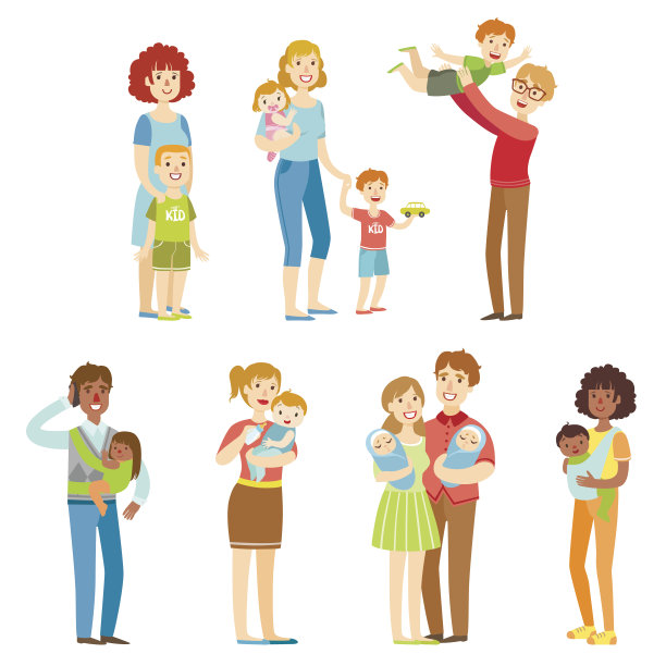 有小孩的幸福家庭图片下载