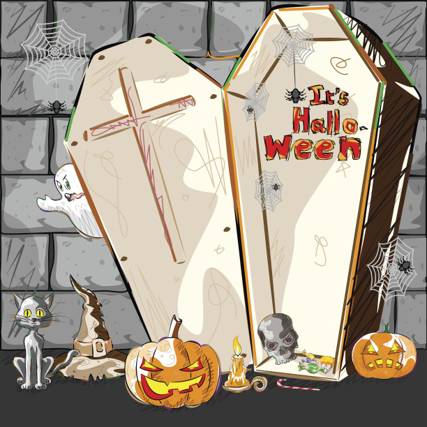 万圣节问候背景图片下载