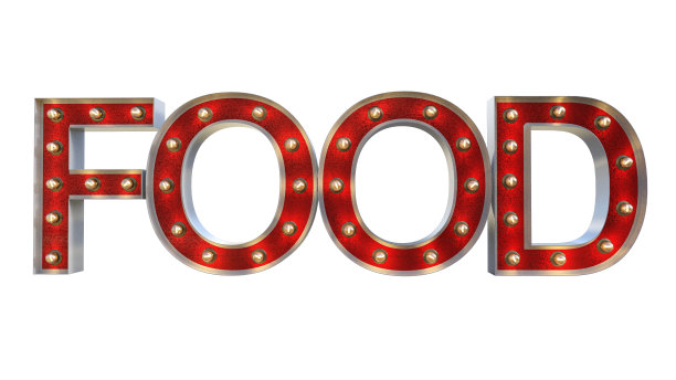 数字3D插图的cutout字符与灯泡图片下载