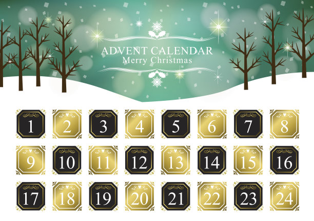 圣诞节到来的日历图片下载