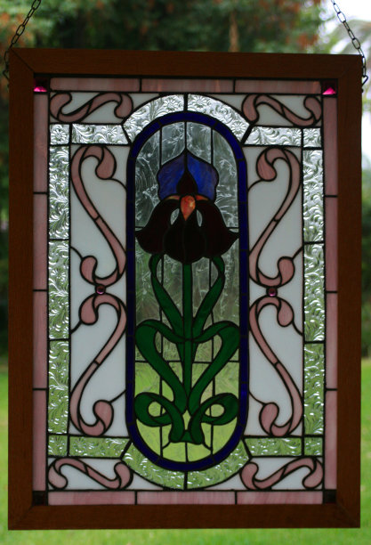 彩色玻璃框架图片下载