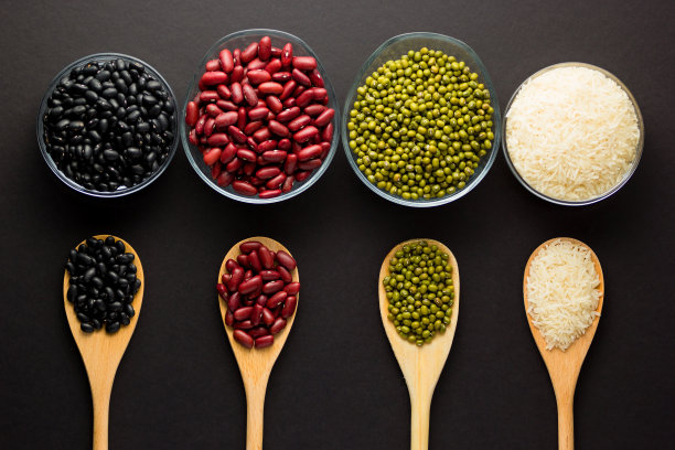 不同种类的豆子素材图片