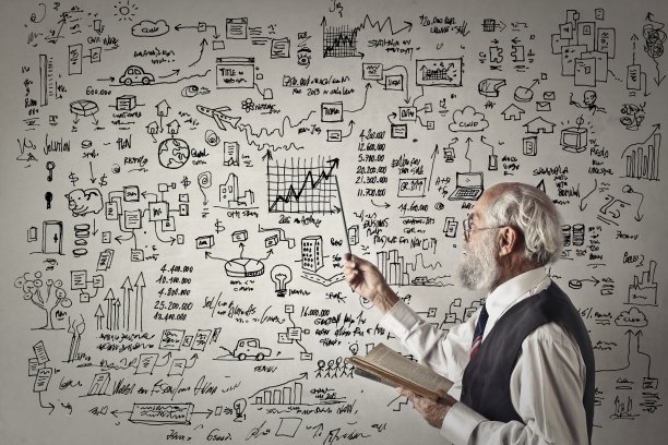 聪明的老数学教授图片下载