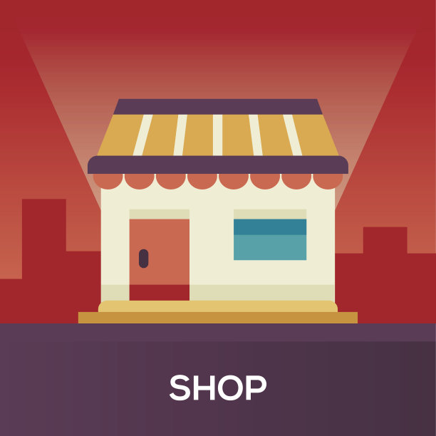 店面前厅设计单一图标图片下载