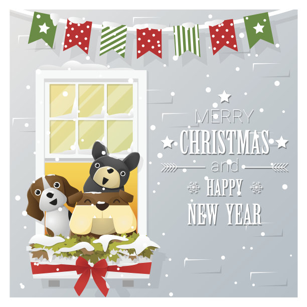 圣诞快乐，并附上新年贺卡图片下载