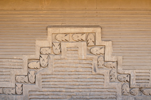 南美洲，秘鲁，特鲁希略附近的陈陈遗址图片下载