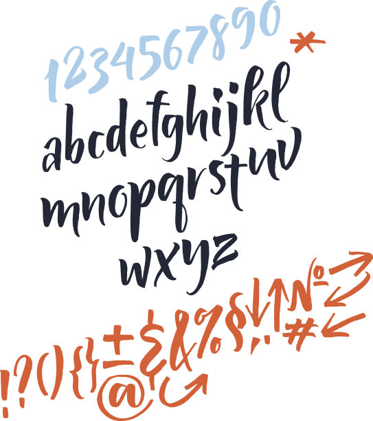 向量字母表图片下载