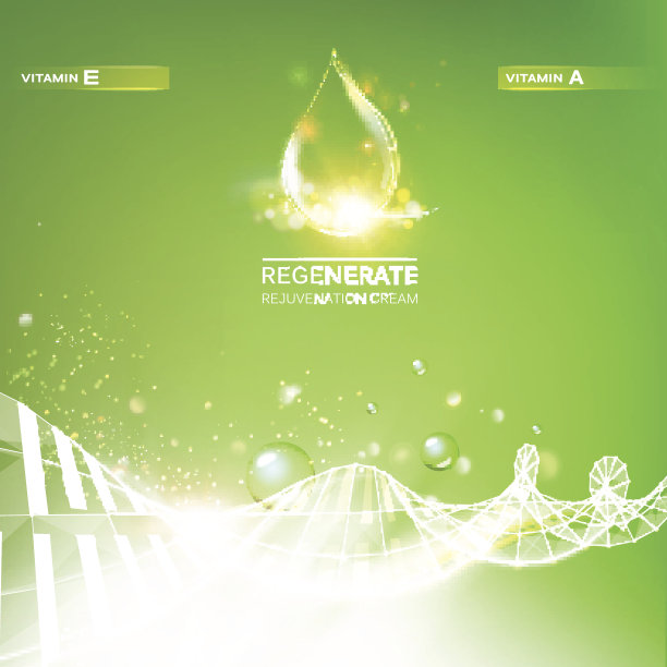 再生霜和维生素。图片下载