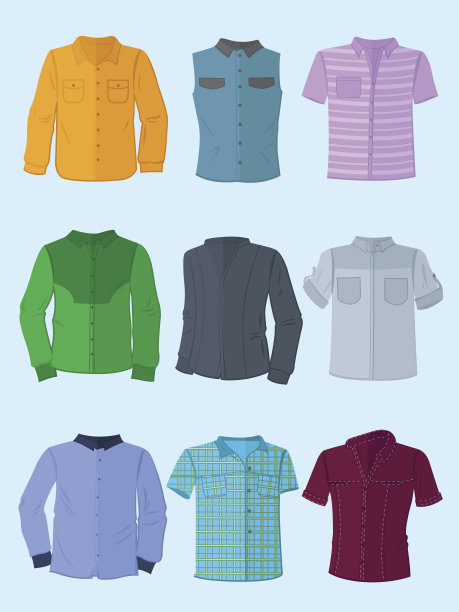 男士衬衫在平面设计图片下载