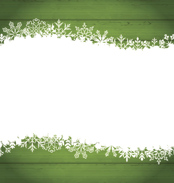 雪花边框新年快乐，空格你的文字图片下载