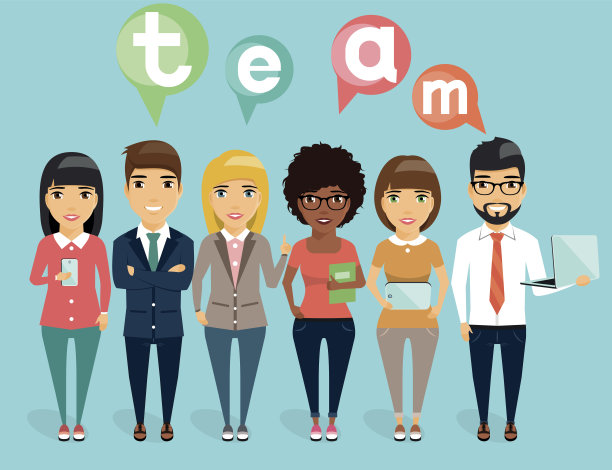 一个年轻的商业团队的概念图片下载