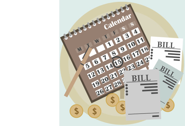 债概念矢量平面设计。图片下载