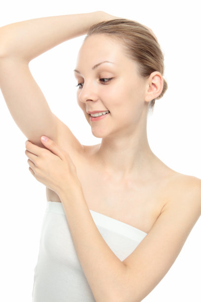 白人妇女举手图片下载