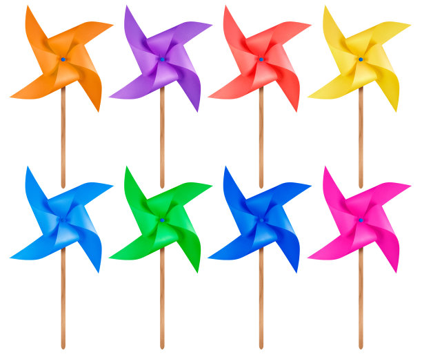 纸风车风车-彩色图片下载