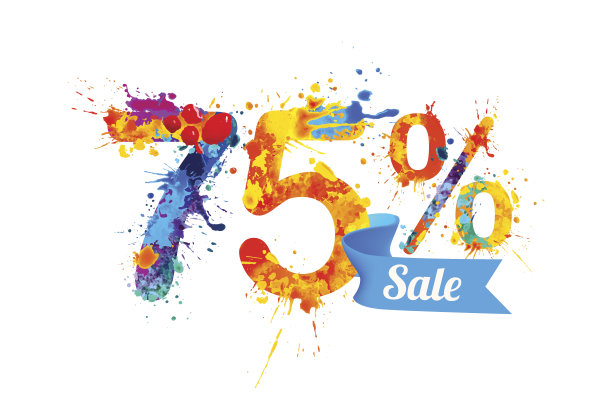 75%的销售额图片下载