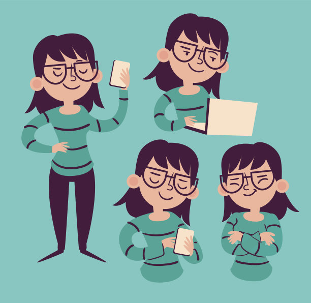 技术的女孩图片下载