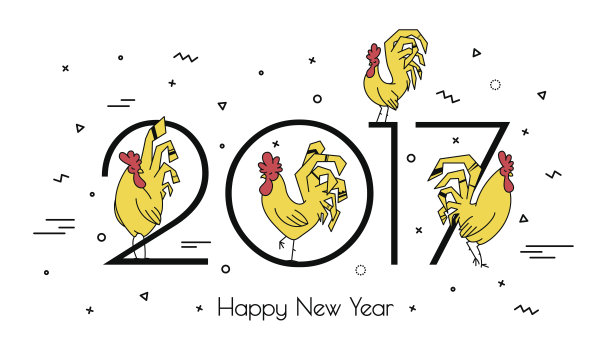 2017年简单的公鸡。图片下载