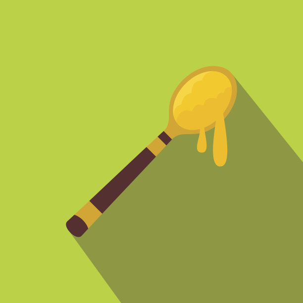 蜂蜜匙平面图标图片下载