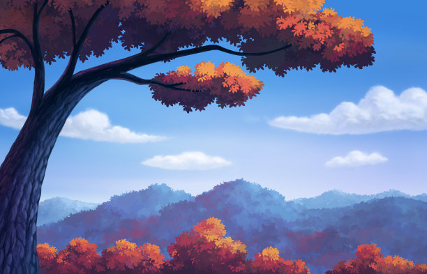 美丽的秋天颜色变化图片下载