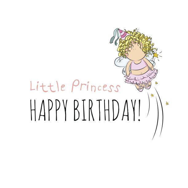 矢量插图的精灵与魔法棒。祝贺卡。图片下载