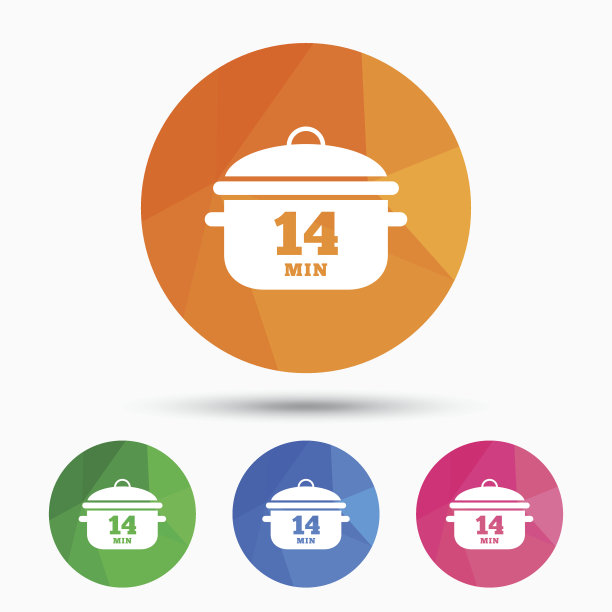 煮14分钟。烹饪锅的迹象。炖的食物图片下载