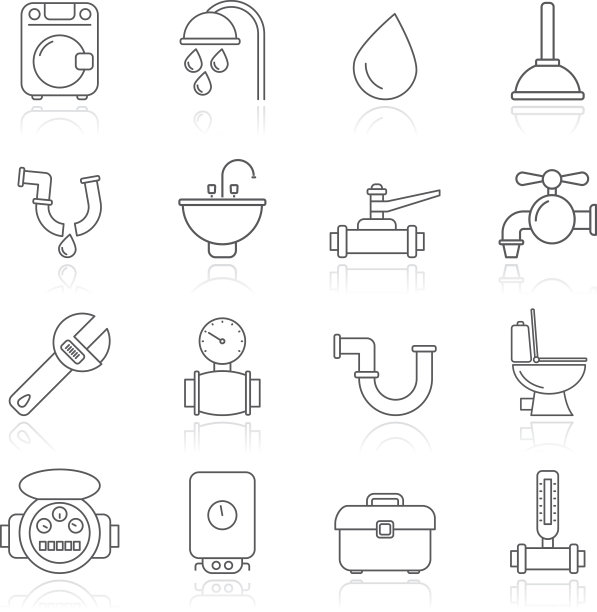 管道对象和工具图标图片下载