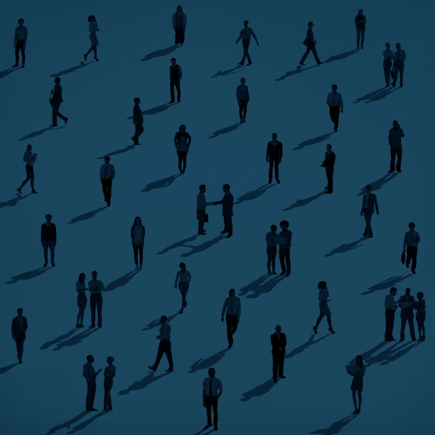 企业人物剪影集团企业理念图片下载