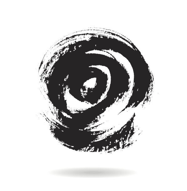 黑色肮脏的矢量抽象手绘背景。刷的设计。图片下载