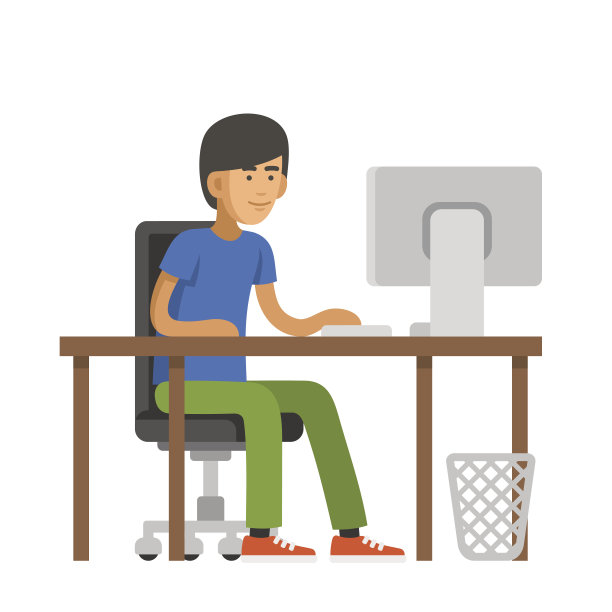 程序员为计算机编写代码。年轻人坐在图片下载