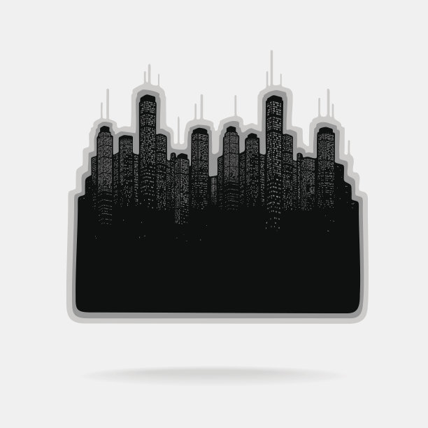 矢量插图城市和摩天大楼图片下载