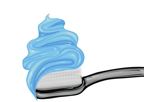 蓝色的牙膏图片下载