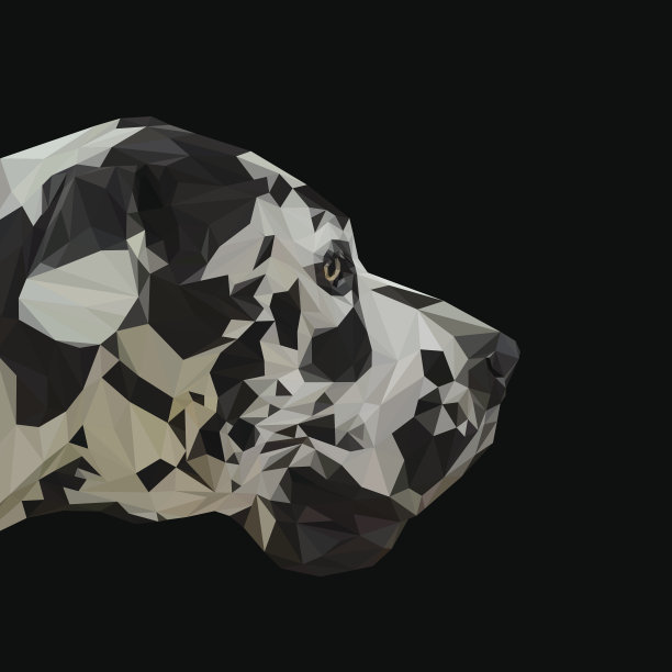 德国狗狗动物低聚设计。图片下载