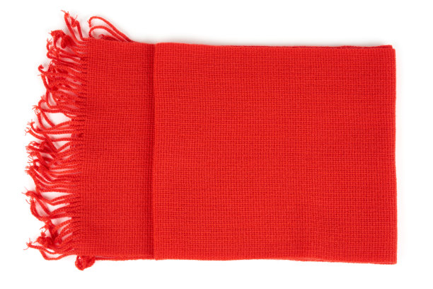 白色的红围巾图片下载