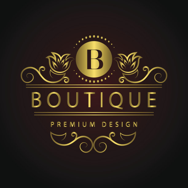 字母图案设计优美的模板。优雅的象征。字母b .向量图片下载