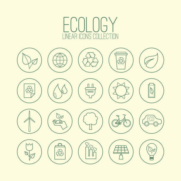 生态线性图标图片下载