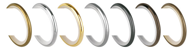 窗帘飞檐用带夹子的金属环图片下载