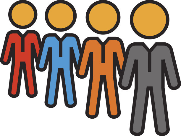 人们排队作为队列概念图标图片下载