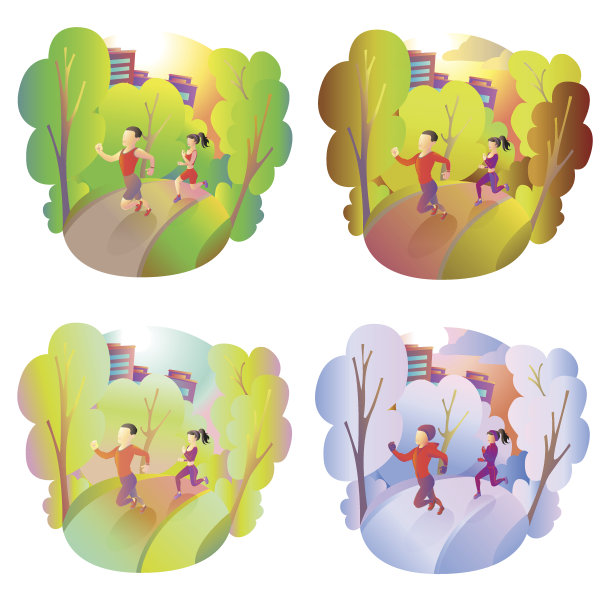 体育活动在自然界一年四季都有。运动员跑过图片下载